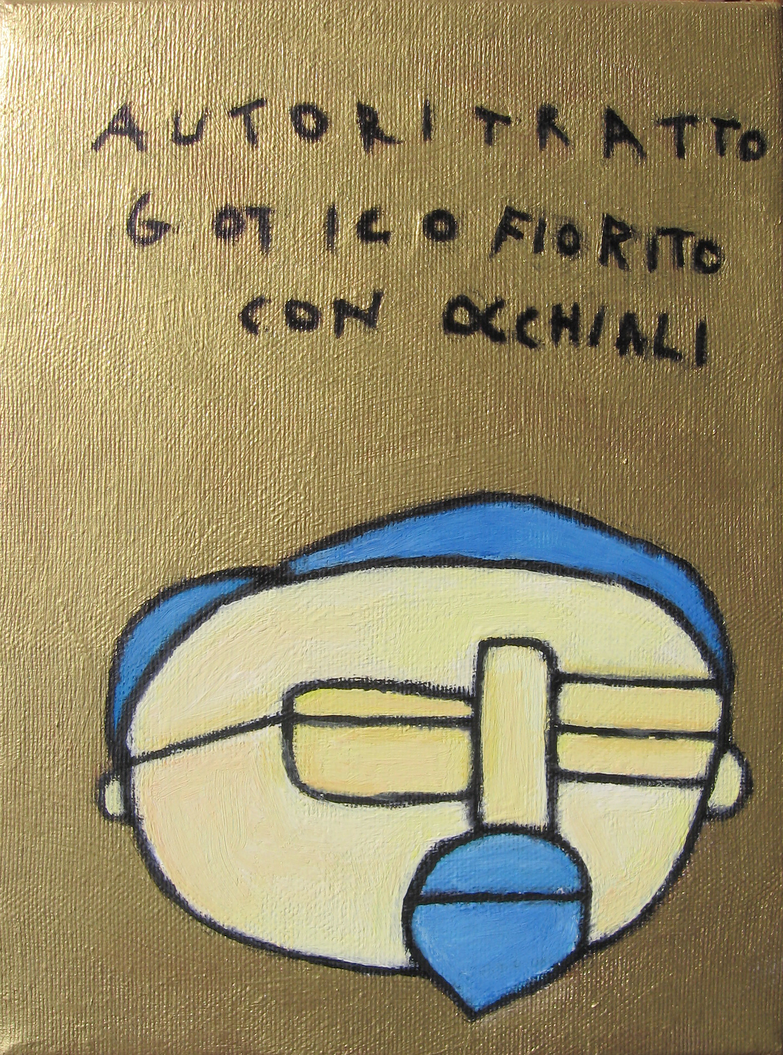 AUTORITRATTO GOTICO FIORITO